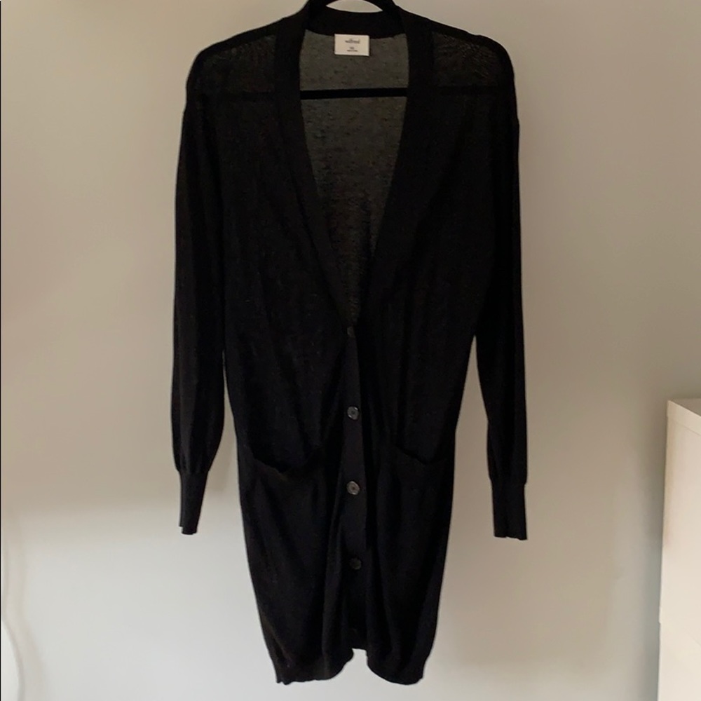 Black Wilfred long cardigan